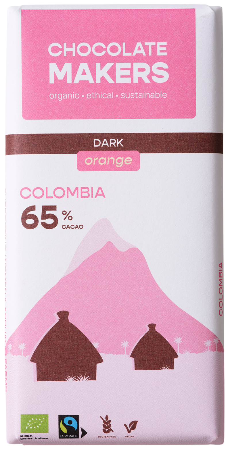 Colombia 65% cacao | Dark Chocolate with Orange