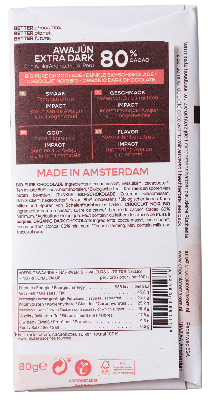 Peru 80% cacao | Dark Chocolate