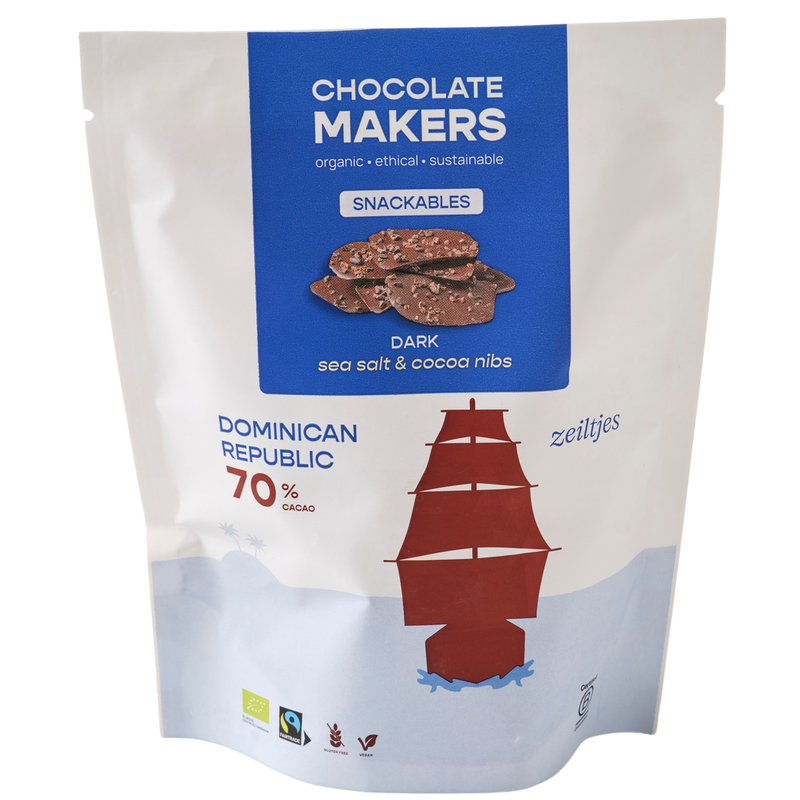 Zeiltjes 70% cacao | Dark Chocolate with Cacao Nibs