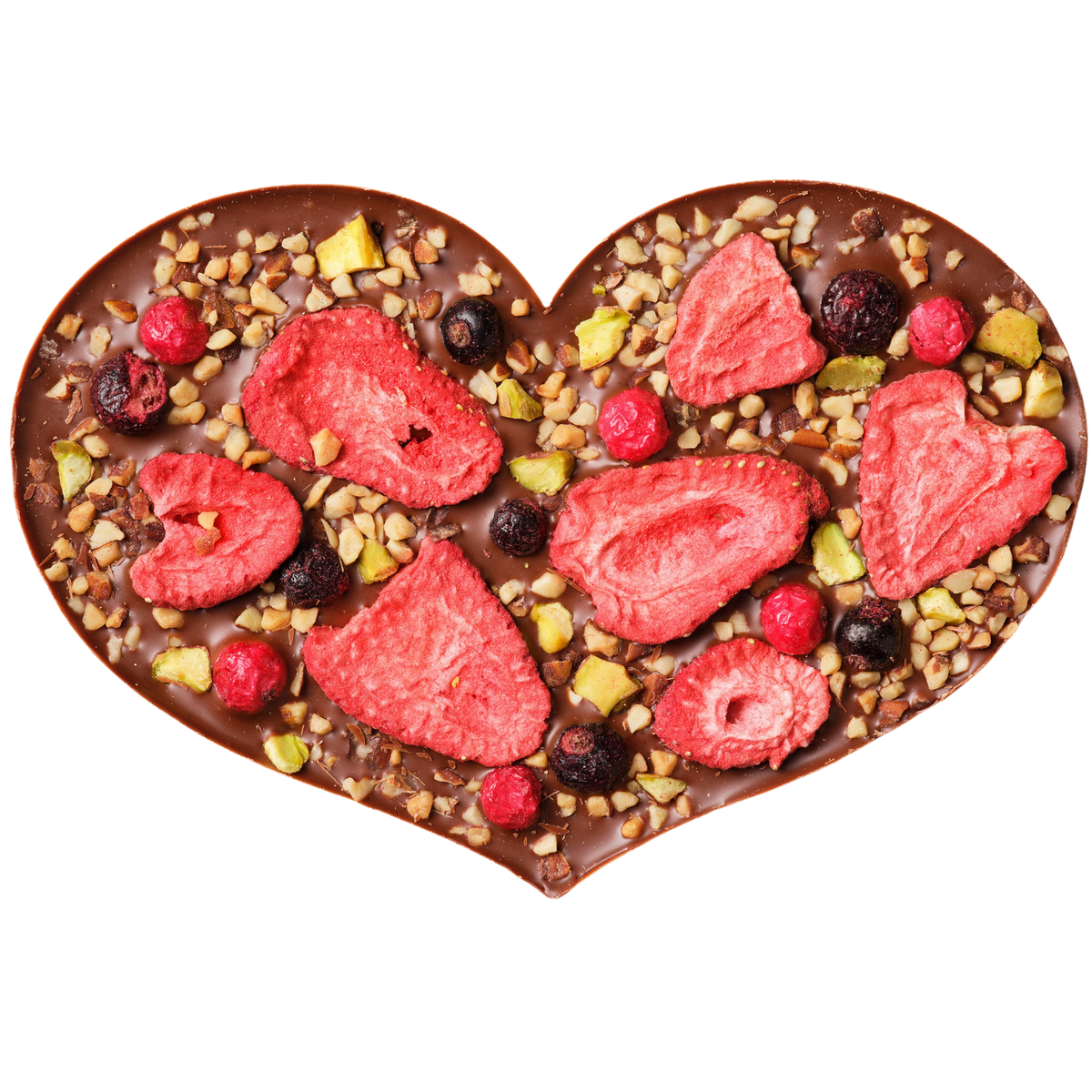 Chocolate Heart | Milk + Strawberries