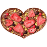 Chocolate Heart | Milk + Strawberries