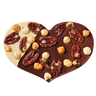 Triple chocoladehart | Triple chocolade met noten