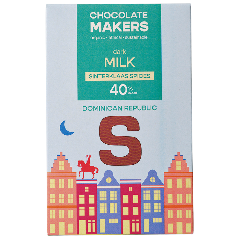 Sintletter 40% cacao | Milk Chocolate with Sinterklaas Spices
