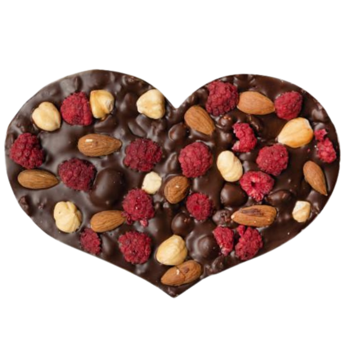 Chocolate Heart | Dark + Raspberries