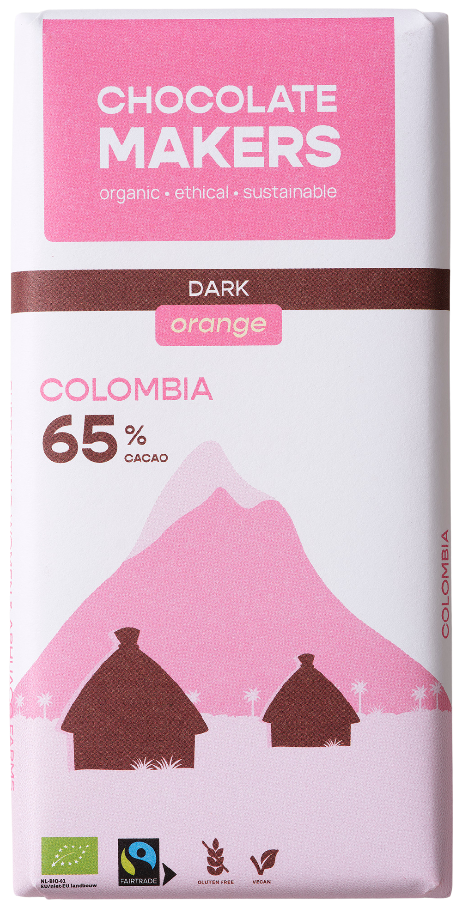Colombia 65% cacao | Pure chocolade met sinaasappel