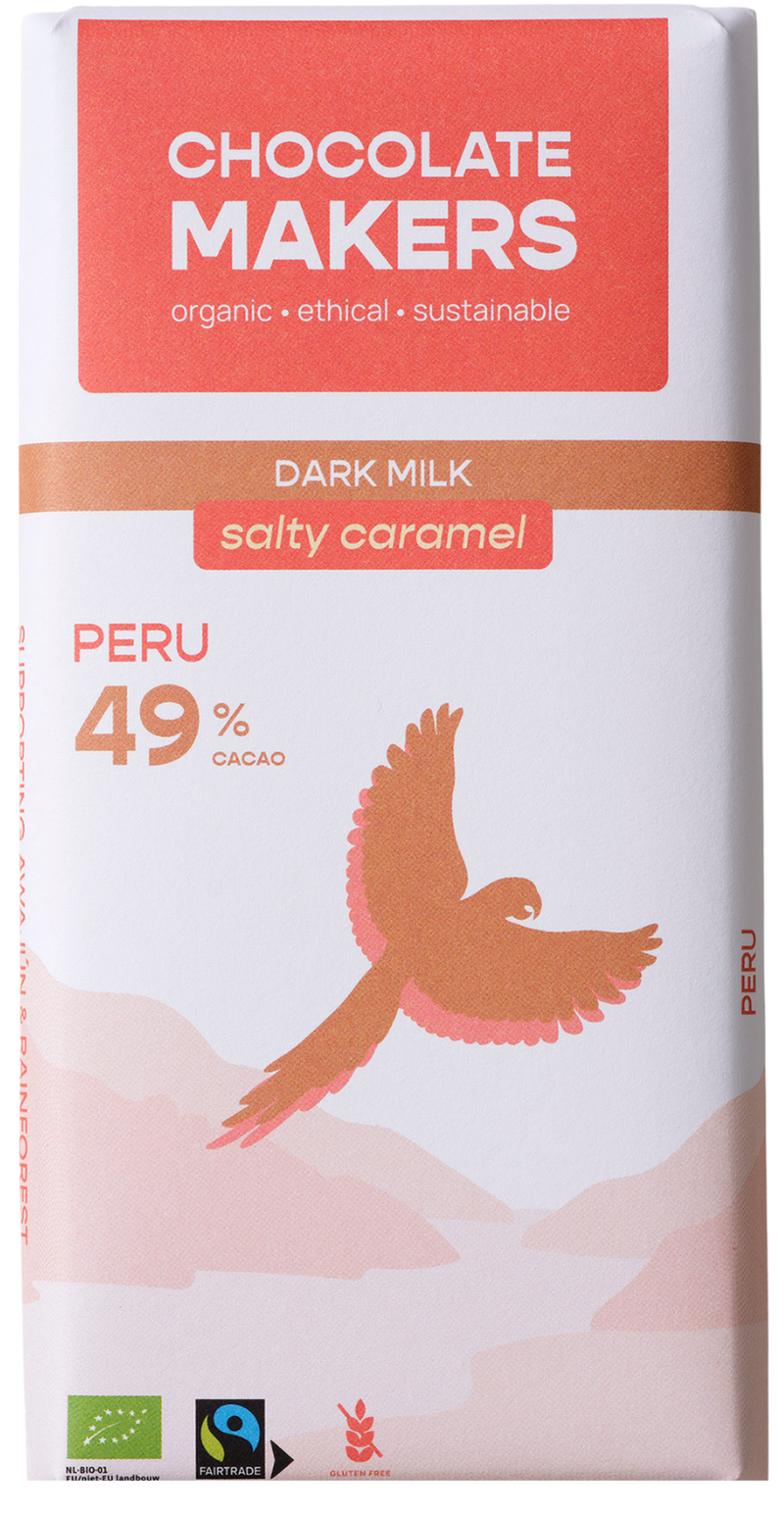 Peru 49% cacao | Melkchocolade met zoute karamel