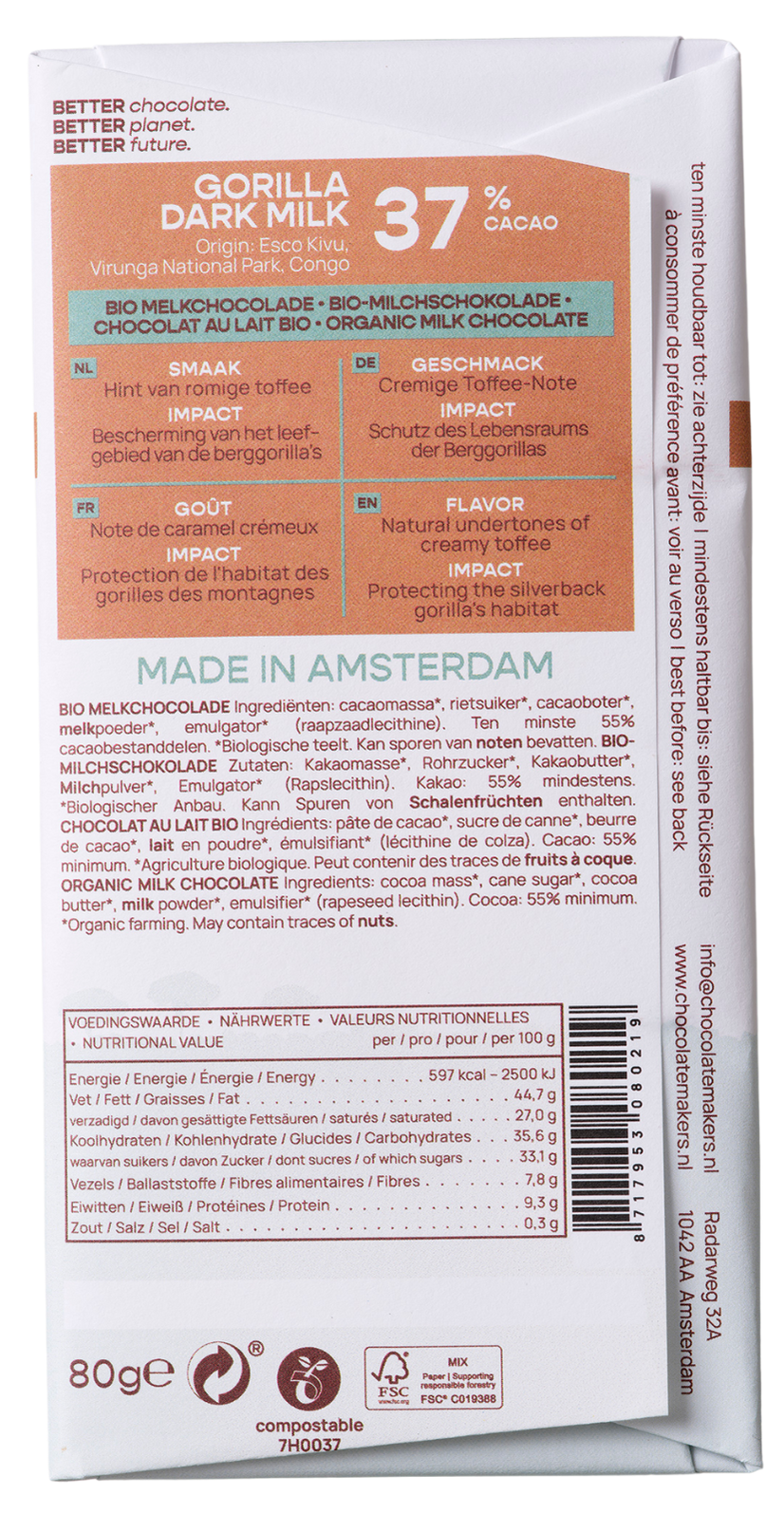 Congo 37% cacao | Milk Chocolate